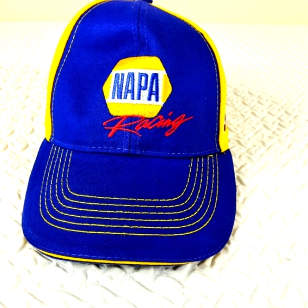 Napa racing 9 Chase Elliott adult hat. New no tags yellow blue Velcro closure
